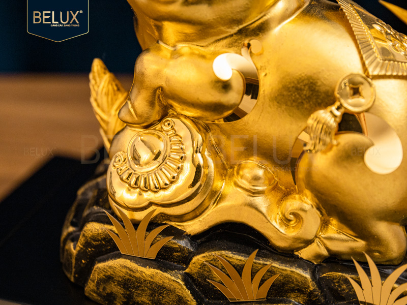 Tượng Heo Dát Vàng 24K